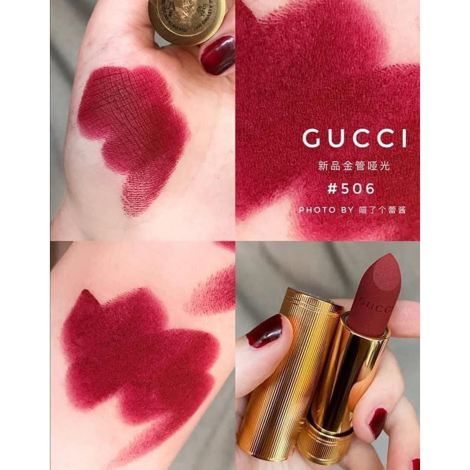 Gucci Rouge À Lèvres Mat Matte Lipstick 506 Tarastore.vn